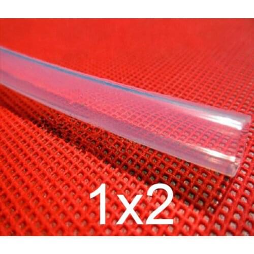 1mm ID 2mm OD tubing Transparent Food Grade Medical Use FDA Silicone Rubber Flexible Tube / Hose
