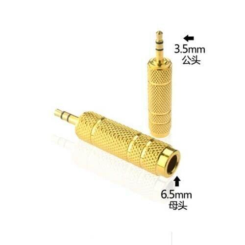 10pcs Stereo Jack Adapter Premium 3.5mm Male to 6.5mm Female Audio Microphone