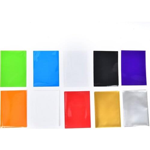 100PCS 10 Colors Colorful Backs Card Sleeves Cards Protector For Board Game Cards