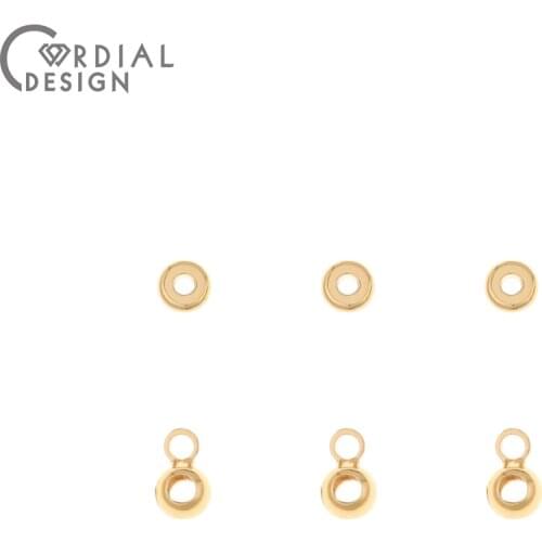 Cordial Design 100Pcs Jewelry Accessories/Copper Beads/Genuine Gold Plating/Hand Made/Jewelry Findings & Components/DIY Making