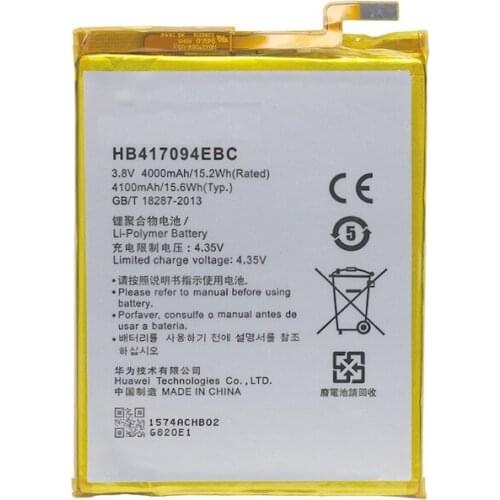 4000mAh HB417094EBC High Capacity Battery For Huawei Ascend Mate 7 Mate7 MT7 TL00 TL10 UL00 CL00 Phone Battery