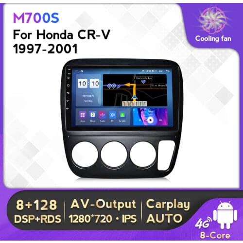 6G+128G Android 10 4G Lte Car Radio Multimedia Player 2 Din For Honda CRV CR-V 3 1997-2001 With WIFI BT GPS Navigation Carplay