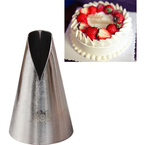 #686 Large Icing Piping Tips Nozzle Stainless Steel DIY Cake Decorating Tools Kitchen Baking accessories KH114