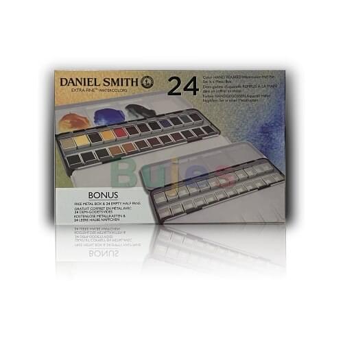 Daniel Smith Master-grade Handmade Solid Water Color Paint, 12 /24 Colors Tin Box, Acuarelas Art Supplies for Artist