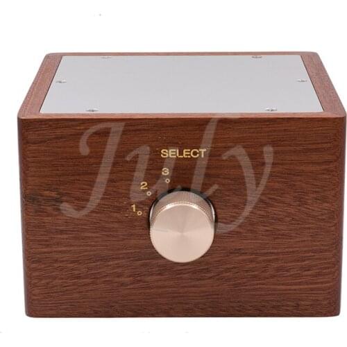 DINWEN 3 in 1 out lossless audio signal switcher HIFI stereo passive multi-channel audio source selector