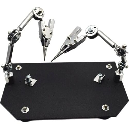 Double Third Hand Soldering Station Jewelry Welding Clamp