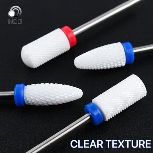 1 pc Ceramic Nail Drill Bit Carbide Rotate Burr Milling Nail Cutter Bits Electric Drill Machine For Manicure Pedicure Tools