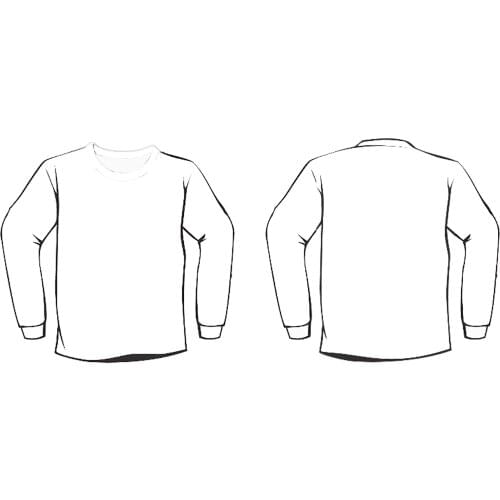 REAL American SIZE Sublimation Print Long Sleeves Shirt