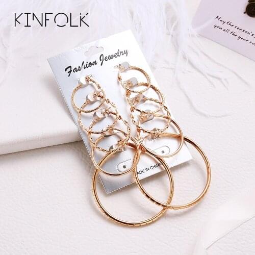 Women's Gold Earrings KINFOLK China