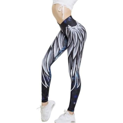 Harajuku 3D wing leggings for women 2018 push up sporting fitness legging athleisure bodybuilding sexy womens pants