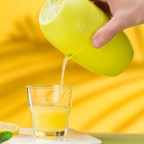 Mini Citrus Juicer Lemon Orange Squeezer Manual Lid Rotation Press Juice Cup for Fresh Oranges Lemon Lime and Grapefruit