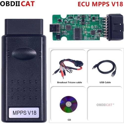 Newest MPPS v21 mpps V18.12.3.8 MAIN + TRICORE + MULTIBOOT MPPS V18 with Breakout Tricore Cable Car Tool Support Multi-Languages