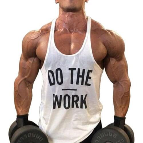 Mens Underwear Cotton Tank Top Men High Quality Bodybuilding Y Back Sleeveless Vest Stringer Singlets Shirt Musclewear T01