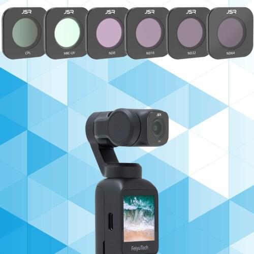 For FEIYU TECH Pocket MCUV CPL NDPL ND8/16/32 ND64 Night Neutral Density Lens Filter Set For FEIYUTECH Gimbal Camera Accessories