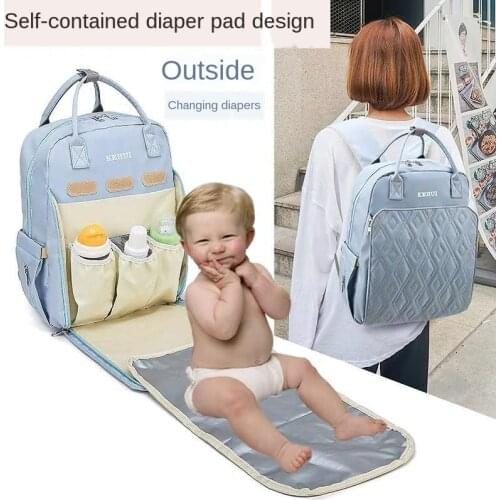 New Fashion Backpack Diaper Bag Portable Lightweight Monther Backpack Solid Large Capacity Newborn Baby Maternity Bags