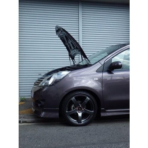 For Nissan NOTE E11 hatchback 2005-2011 Front Hood Bonnet Modify Gas Struts Carbon Fiber Spring Damper Lift Support Absorber