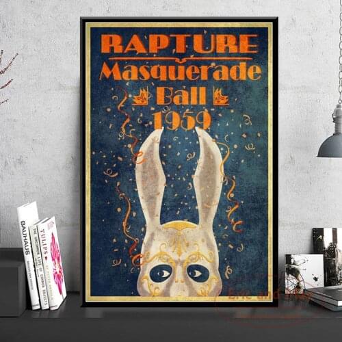 Posters and Prints Rapture Video Game Retro Kids Gift Poster Wall Art Picture Canvas Painting for Room Home Decor