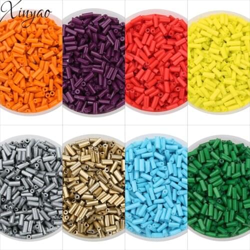 XINYAO Approx. 1600Pcs/lot Tube Glass Beads Seedbeads Crystal Czech Glass Spacer Seed Beads For Diy Jewelry Making Materials