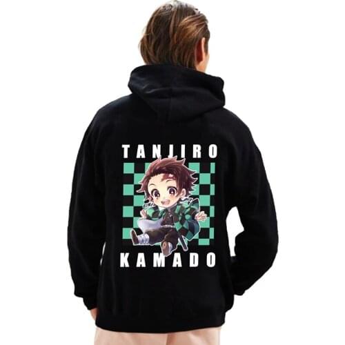 SUNOWE Demon Slayer Kimetsu No Yaiba Printed Hoodies Spring Autumn Winter Long Sleev Hooded Tops Casual Pullover Sweatshirt