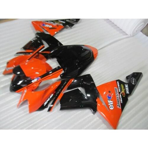 High quality ABS plastic Fairing kits for Kawasaki ZX10R 2004 2005 NINJA ZX-10R 04 05 orange black bodywork fairings set YV68