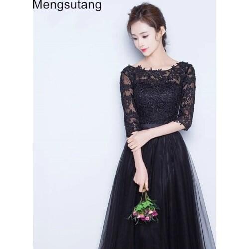 Robe de soiree 2021 Black & grey lace Short party dress thin slim evening dress vestido de festa prom dresses Custom Made