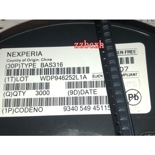 100-3000PCS/LOT New Original BAS316 A6 SOD-323