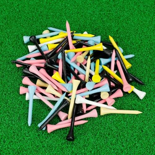 100 Pieces 54MM Golf Tees Bamboo Accessories