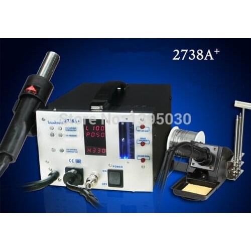 110V/220V 2738A+ ESD Safe 3-in-1 Lead Free Soldering Station Repairing System Repair Rework Station