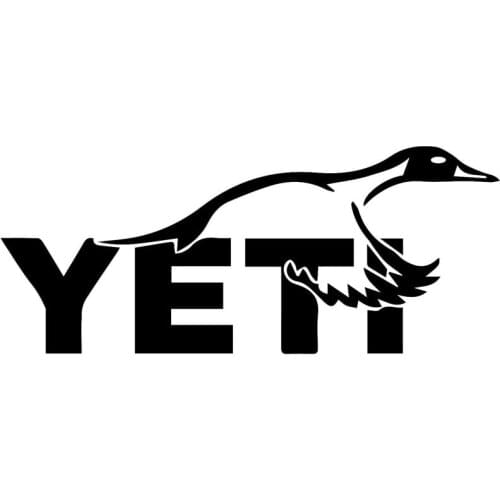 17.8CM*7.6CM Vinyl Decal Sticker - Yeti Pintail Duck Hunting Car Truck JDM Funny Car Styling Decoration Black Sliver C8-1189