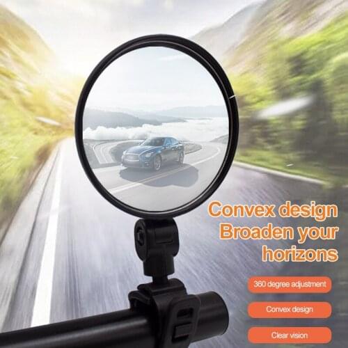 2-Pack Mini 360°Rotaty Handlebar Glass Rear view Mirror for Road Bike Bicycle US