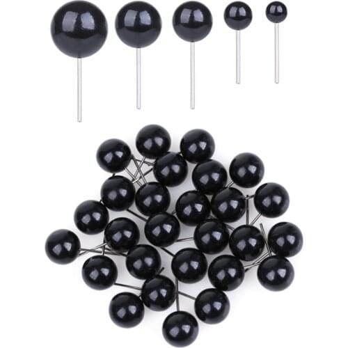 100Pcs/set Glass Eyes 4/5/8/10 mm Needle Felting Teddy Bears Dolls Animals Black Eyes for DIY Hand Made Toy Doll Accessories