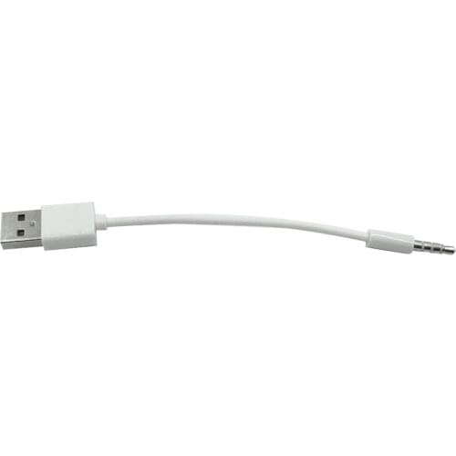 3.5mm usb to 3.5mm Jack/Plug to USB 2.0 charger Data Cable M Audio Headphone Adapter Cord for ipod shuffle 3rd 4th 300pcs