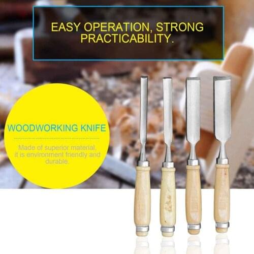 4PCS/Set Wood Carving Tool Semicircular / Wood /Carved Chisel/ Woodworking Knife Carpentry Hand Tool Woodworking Carving Tool