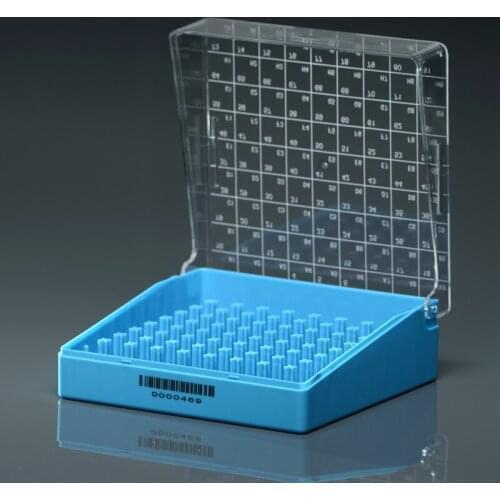 81/100well freeze storage tube box Flip type internal rotation freeze storage tube 1-2ml universal PC