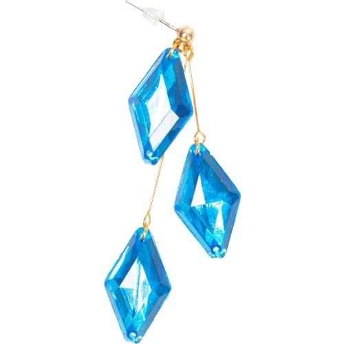 Cosplay accessories Twisted Wonderland Cosplay Earrings Jade/Floyd Cosplay Earrings Women Girls Fancy Earrings Halloween Props