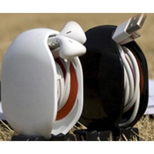 Auto Earphone Cable Wire Winder Cable Organizer Smart Wrap For In Ear Earphones Headset Automatic closing Cable