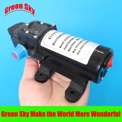 5.5l/min 80w dc automatic pressure switch type with on/off button and socket 12 volt diaphragm water pump