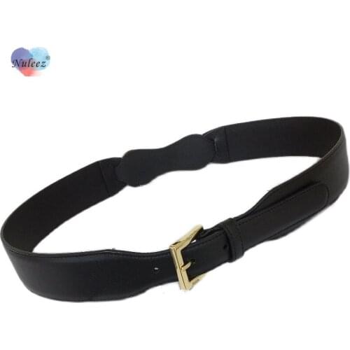 Nuleez Brand 4.0 CM Cummerbunds Women Genuine Cowhide Skin Fashion Gold Bucle Vintage Style Ins Recommend Belts Luxury Goods New