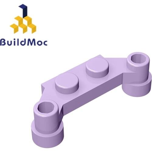 BuildMOC 18624 Plate Modified 1 x 4 Offset For Building Blocks Parts DIY Educational Classic Brand gift Toys