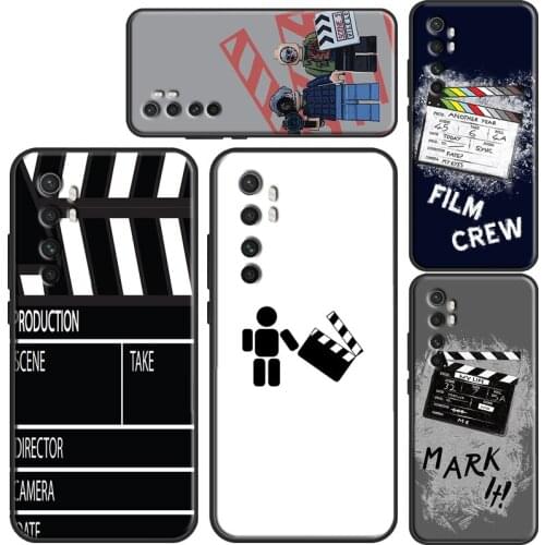 Film Movie maker Clapperboard Take Case For POCO F3 X3 M3 Pro Phone Cover For Xiaomi Mi 11 Ultra 9T 10T Pro Mi Note 10 Lite