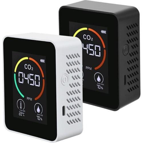 CO2 Detector Carbon Dioxide Sensor Monitor Analyzer Greenhouse Warehouse Air Quality Tester Temperature Humidity Monitor