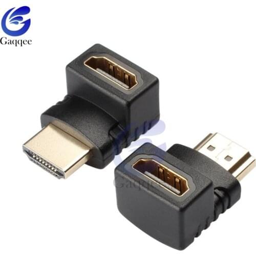 For HDMI Adapter Right Angle 90/270 Degree Gold Plated for HDMI Male to Female Connector Support 3D 4K 1080P Extender