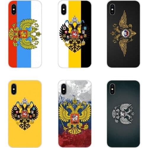 For Samsung A10 A30 A40 A50 A60 A70 Galaxy S2 Note 2 3 Grand Core Prime Accessories Phone Shell Covers russia Flag coat of arms