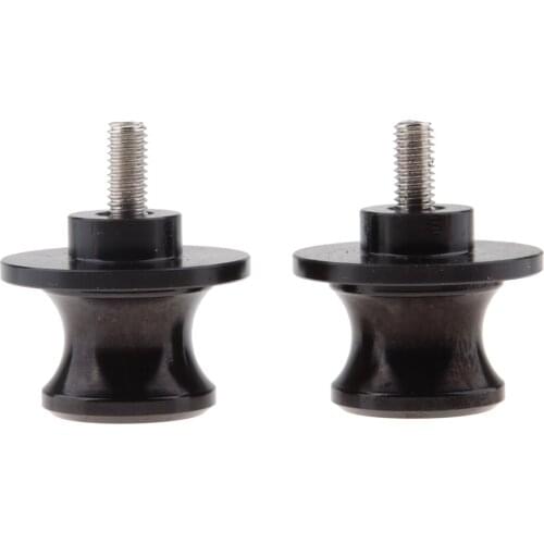 Dolity 2pcs M6 X1.0 Motorcycle Swing Arm Sliders Spools CNC Swing Arm Stand Screw for Yamaha TMAX530 TMAX500