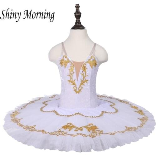 Fairy Tutu Professional Ballet Tutus Women Nutcracker Ballet Costume Custom Made Ballet Pancake Tutu Dress white