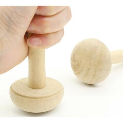 2020 Hot Sale Wooden Mushroom Roller Paper Printing Ink Rubbing Use Art Craft Printmaking Tool