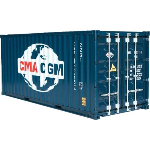 Collectible Toy Model Gift 1:20 Scale CMA CGM Shipping Express 20 GP Truck,Ship Container Model For Business Gift,Display