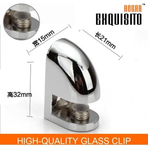 Home Hardware Fitting Glass F Clamp Fixed Folder Bracket Bracket Accessories Card Clip Glass - Plate EH110-12