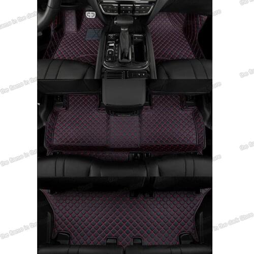 Leather car floor mats for chevrolet captiva 2019 2020 2021 2022 mg hector wuling almaz 5 7 carpet cover interior accessories