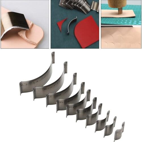 10 Size Corner Edge Trimmer Leather Punching Die Set Leather Punch Mold Craft Cutter Puncher for DIY Leather Wallet Bag Making